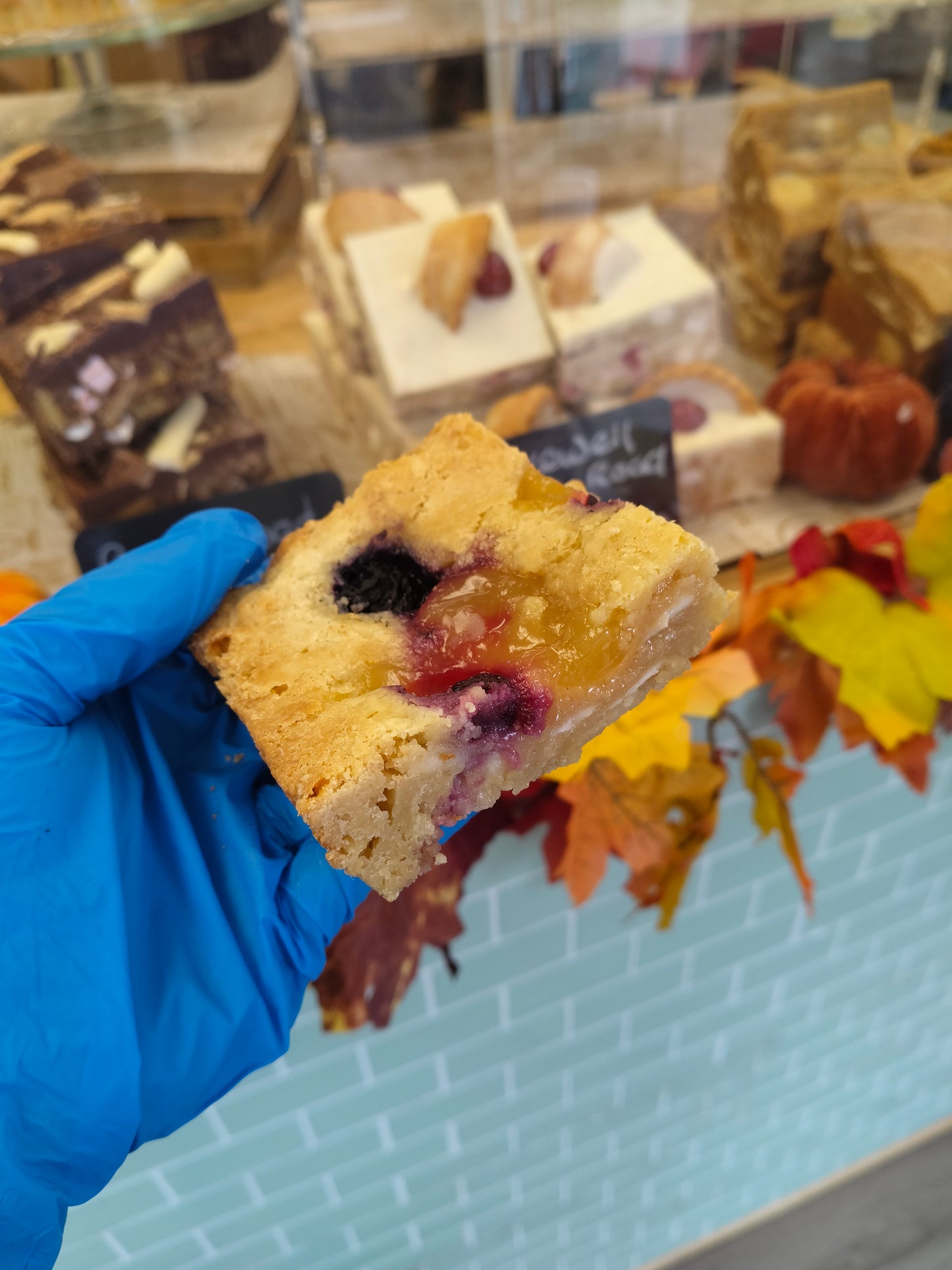 Lemon & Blueberry Blondie