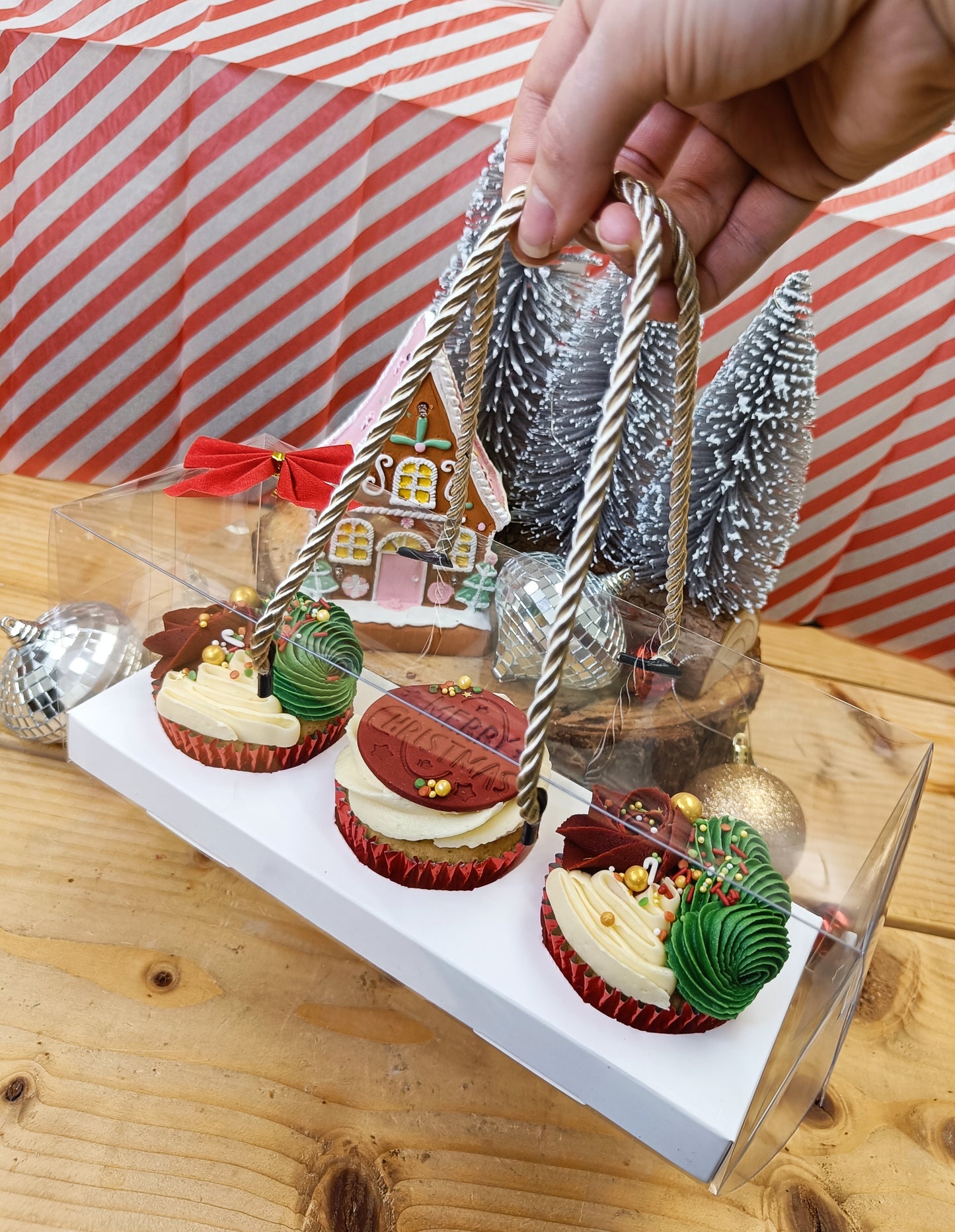 Merry Christmas cupcake set