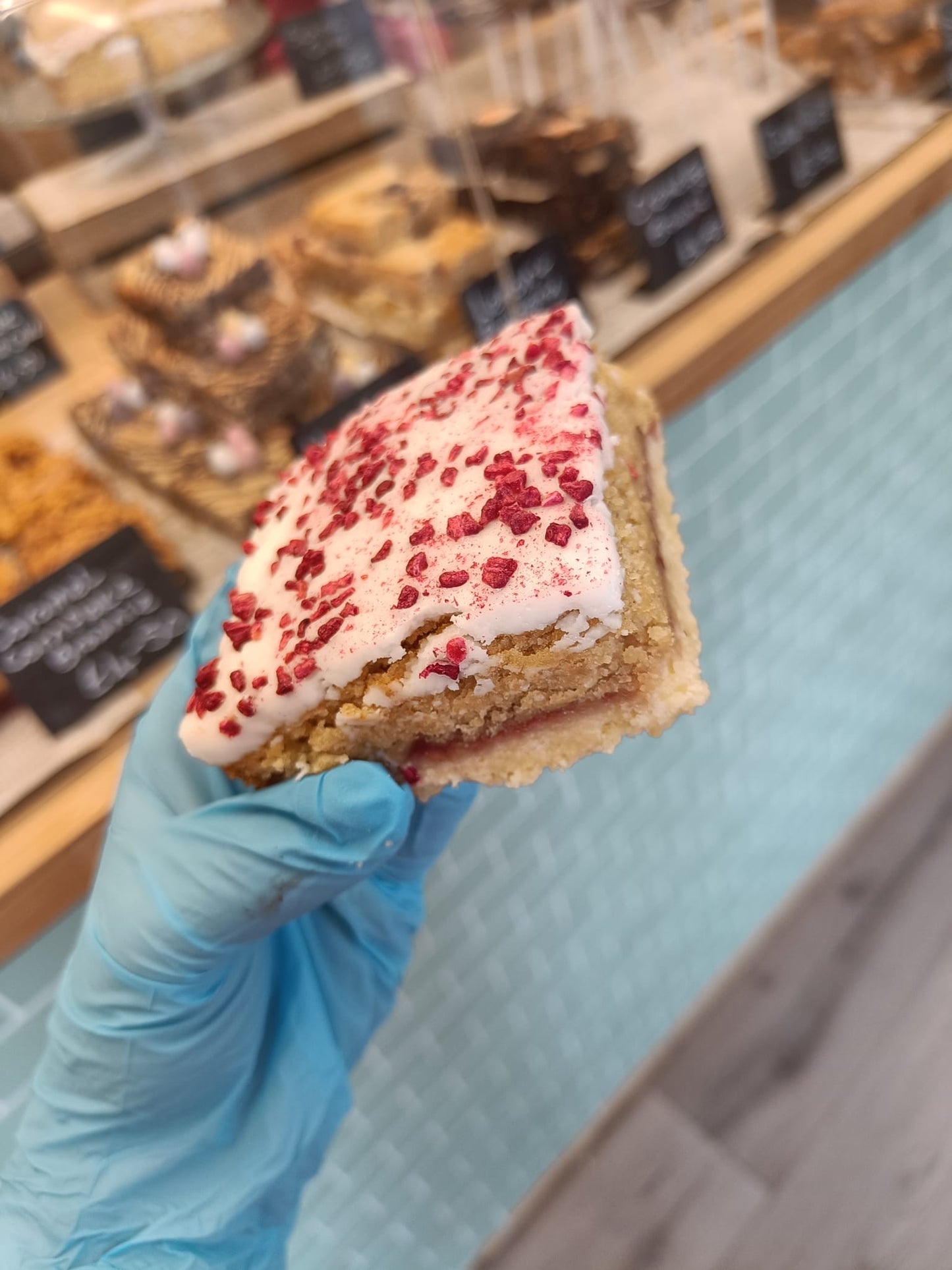 Lemon & Raspberry Bakewell (ve, gf)